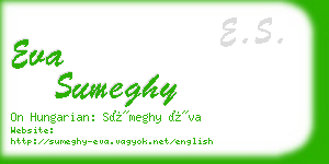 eva sumeghy business card